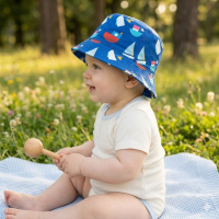 0389: Baby Boys Sealife Bucket Hat (6-18 Months)